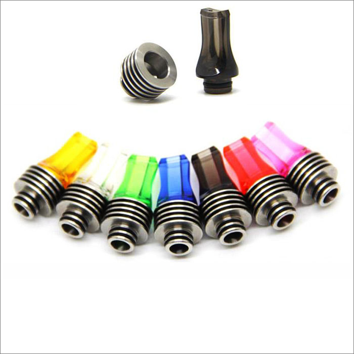 Colorful Flat 510 drip Tips with heat sink