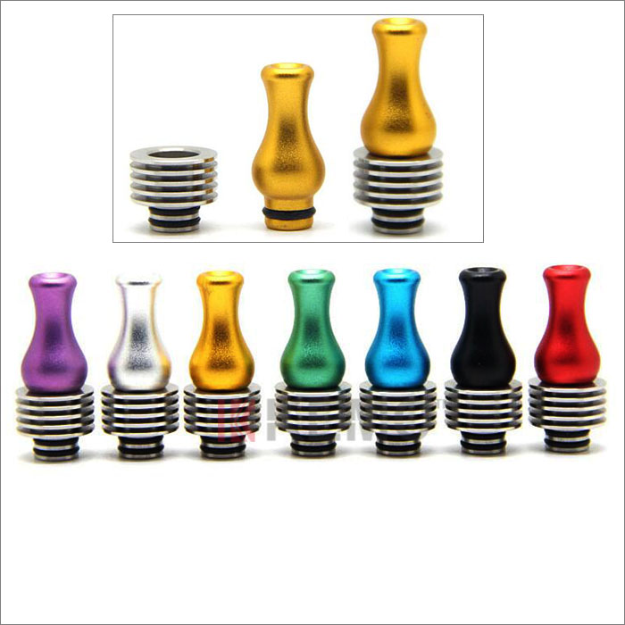 Colorful Stainless 510 drip Tips with heat sink for Diy Atomizer Tanks