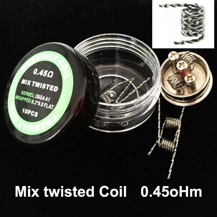 Mix twisted Coils for DIY RDA RBA Prebuilt Atomizer