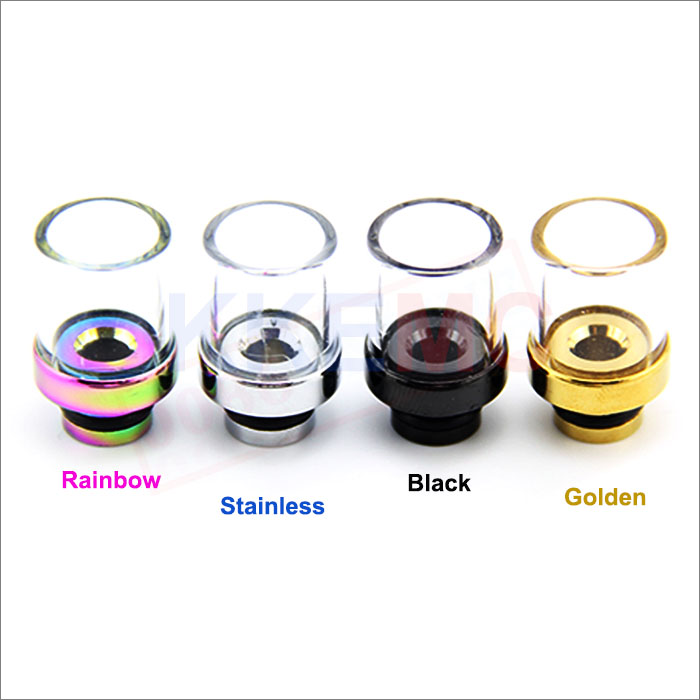 Glass 510 Drip tips is wide mouthpiece for E-cigarettes RBA RDA Atomizer
